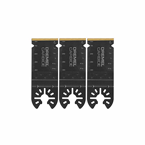 Dremel MM485B 3-Pack Carbide Blades for Wood & Metal - Universal Fit Bosch, Makita, Milwaukee, Rockwell - Black