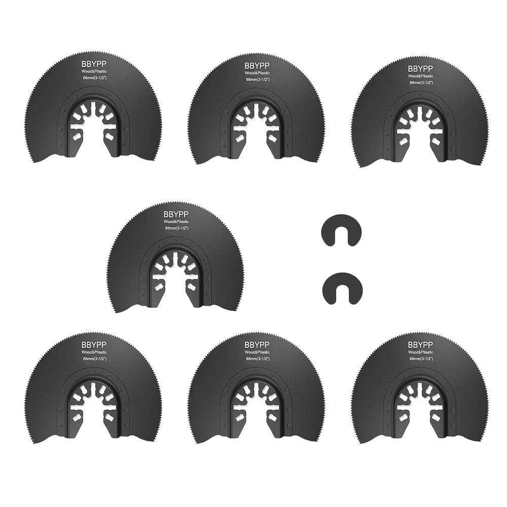 7PC Semi-Circular Oscillating Saw Blades 3-1/2" Fit Most Oscillating Tools