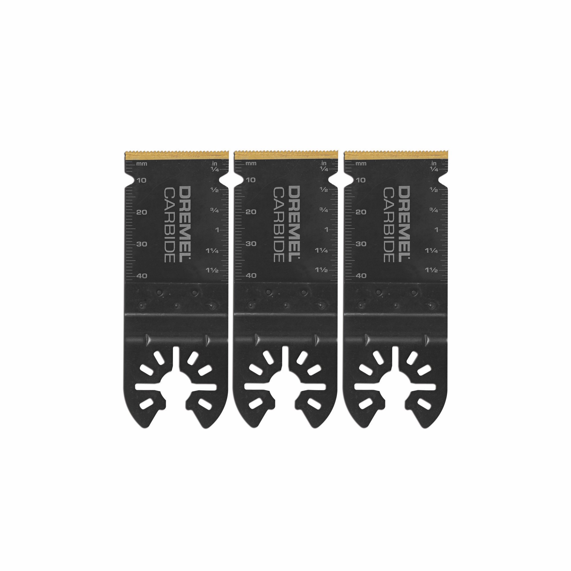 Dremel MM485B 3-Pack Carbide Blades for Wood & Metal - Universal Fit Bosch, Makita, Milwaukee, Rockwell - Black
